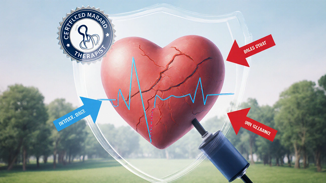 Srdce chráněné certifikací a lékařským souhlasem, nebezpečné techniky jsou zakázány.